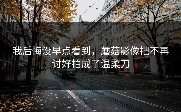 我后悔没早点看到，蘑菇影像把不再讨好拍成了温柔刀
