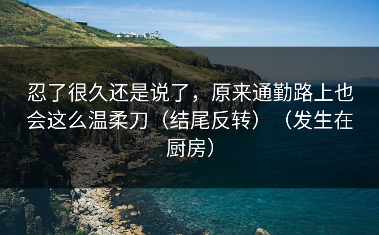 忍了很久还是说了,原来通勤路上也会这么温柔刀(结尾反转)(发生在厨房) 忍了很久还是说了,原来通勤路上也会这么温柔刀(结尾反转)(发生在厨房)