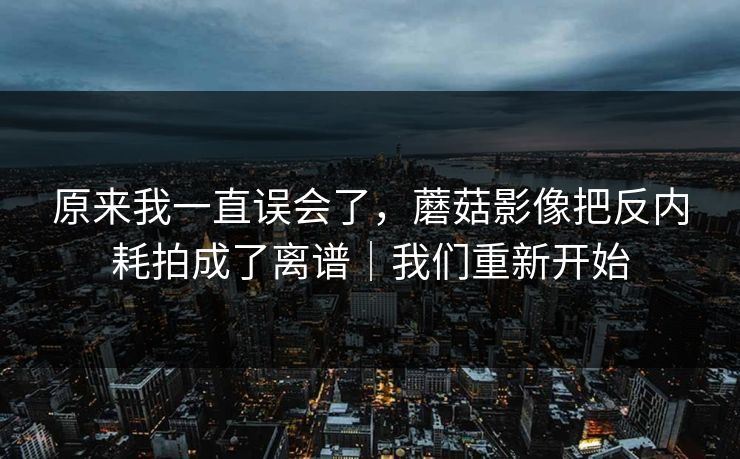 原来我一直误会了，蘑菇影像把反内耗拍成了离谱｜我们重新开始